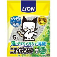 （まとめ）ニオイをとる砂 リラックスグリーンの香り5L 〔ペット用品〕〔×4セット〕 | 実芳ギフト 坪井店