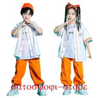 キッズ ダンス衣装 セットアップ ヒップホップ ロングパンツ 韓国風 女の子 男の子 スカーフ 帽子 半袖 運動 野球 子供服 ヒップホップ ストリート レッスン ダ | 佐藤事務所