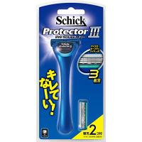 Schick(シック) シック Schick プロテクター スリー 3枚刃 ホルダー (替刃2コ付) カミソリ 剃刀 ヒゲソリ 髭剃り 男性 メンズ | 若若ストアー