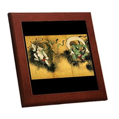 風神雷神 の刺繍絵 飾り物　　最終値下げ 本物インテリア・住まい・小物 - 風神雷神 の刺繍絵 飾り物 最終