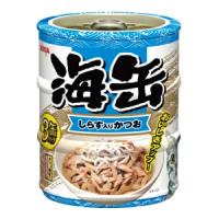 海缶 ミニ しらす入りかつお (60g×3缶入) 猫用 猫缶ウェットフード | SCB