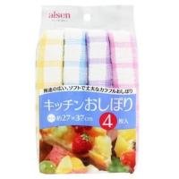 【T】 アイセン/aisen キッチン おしぼり (4枚入) | SCB