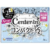 【ｙ】 ユニ・チャーム センターイン コンパクト1/2 ホワイトシャボンの香り 特に多い昼用 羽つき 24.5cm (16枚) | SCB