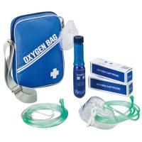 携帯酸素吸入器 活気ゲンII (1台) 残量表示機能なし カートリッジ2本と携帯用バッグ付/小型 軽量 旅行 外出 医療機器 | SCB