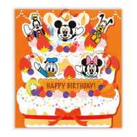 ディズニー ケーキからミッキーたち2 誕生お祝い オルゴール バースデー グリーティングカード [01] 〔合計1100円以上で購入可〕 | スクールサプライ
