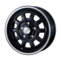 ヴィセンテ 06 TL ホイール1本 13x5.0 +45 114.3 5H （ブラックポリッシュライン） | エスクリエイト