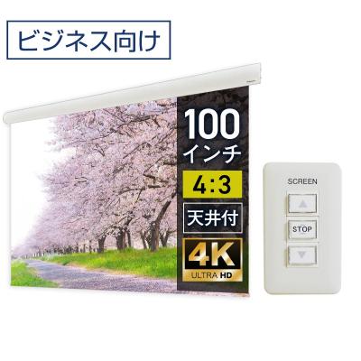 プロジェクター スクリーン 電動 100インチ 4:3のおすすめ人気商品一覧