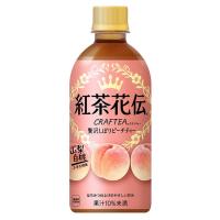 紅茶花伝クラフティー 贅沢しぼりピーチティー PET 440ml x 24本 ケース販売 メーカー直送 代引き不可 クール便不可 送料無料 | リカータイム ヤフー店