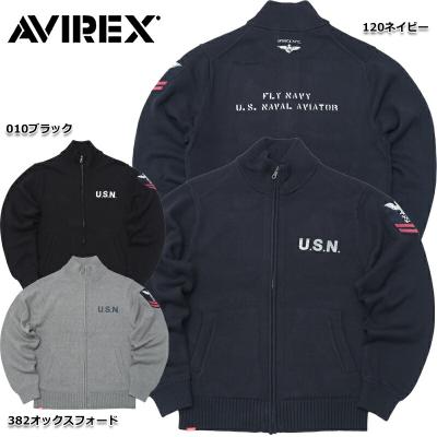 ジップアップ（AVIREX／メンズニット、セーター）｜トップス