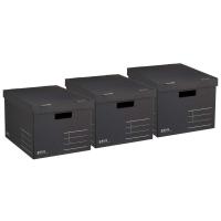 コクヨ 収納ボックス NEOS Lサイズ フタ付き ブラック 3個セット A4-NELB-DX3AM | セカンドライフ