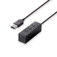 エレコム USBハブ 2.0 バスパワー 4ポート 100cm マグネット付き 機能主義 MacBook/Surface Pro/Chromebook | セカンドライフ