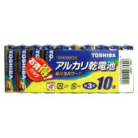 TOSHIBA アルカリ乾電池 単３形 １０本入 ×３個 (合計３０本) (東芝)(メール便(代引き不可)) (単三電池・単三乾電池) | ディスカウントストア てんこもり