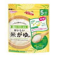 wakodo　たっぷり手作り応援 おいしい米がゆ(徳用)　70g × 12個 / 5ヶ月頃から / ベビーフード / 離乳食 / | ディスカウントストア てんこもり