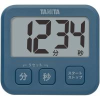 タニタ キッチン 勉強 学習 タイマー マグネット付き 大画面 薄型 ブルー TD-408 BL | 青月堂