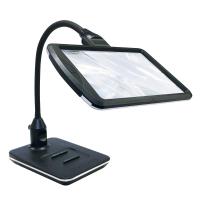 共栄プラスチック ルーペ スタンドライトルーペ LEDライト付き ブラック SR-75C-BL | 斉藤工芸