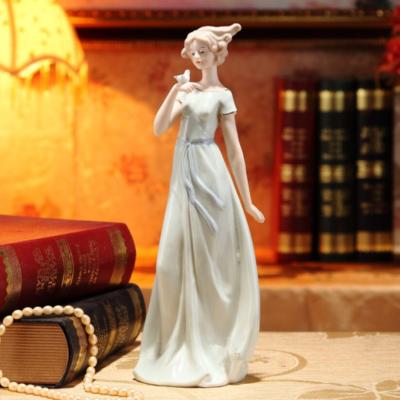 人形　キューピー　天使　陶器　置物　インテリア　工芸品　美術品　A2846 陶器キューピー（C ）キューピー人形 エンジェル 置物 天使 アンテーク