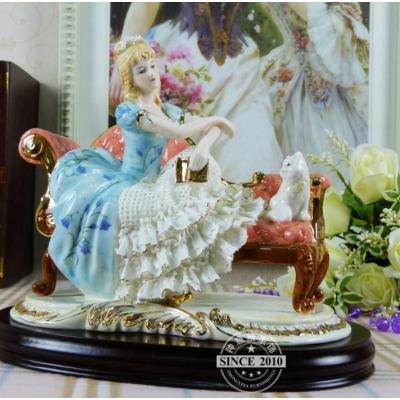 人形　天使　陶器　ヨーロッパ　置物　インテリア　工芸品　美術品　A2827 人形 天使 陶器 ヨーロッパ 置物 インテリア 工芸品 美術品 A2827