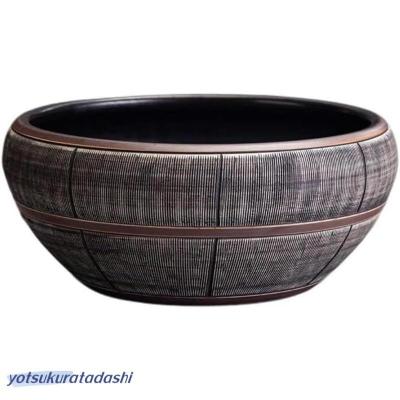 金魚鉢 陶器 金魚柄（植木鉢、プランター）｜園芸用品 | 花