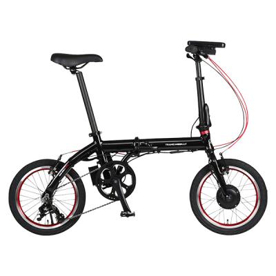 折りたたみ式電動アシスト自転車 ブラック 折りたたみ自転車 16インチ（電動アシスト自転車）｜自転車車体