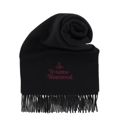 【美品】ヴィヴィアンウエストウッド マフラー付きウールコート オーブボタン 黒 Vivienne Westwood（ヴィヴィアンウエストウッド） マフラー 81030007