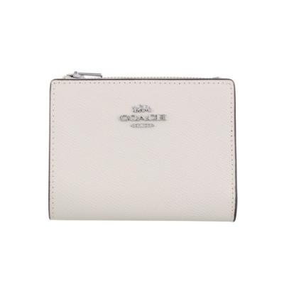 新品❗️COACH 二つ折り財布 ホワイト COACH コーチ折り財布ホワイト二つ折り財布