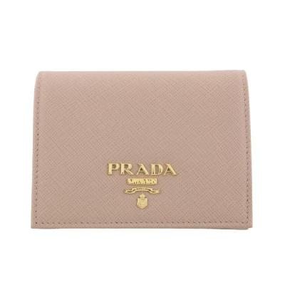PRADA レディース二つ折り財布（色：ベージュ系）｜財布｜ファッション