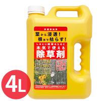 除草剤 非農耕地用 4L 雑草対策 液体タイプ 大容量 業務用 日本製 多年生雑草 除去 スギナ 庭 公園 道路 駐車場 宅地 CLEAN HOUSE | ライフスタイル&生活雑貨のMofu