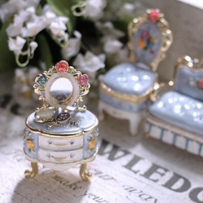 アンティークミニチュア家具 ジュエリーボックスセット 未使用