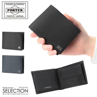 ポーター二つ折り財布　レザー PORTER ポーター シーン ウォレット 110-02921 吉田カバン 二