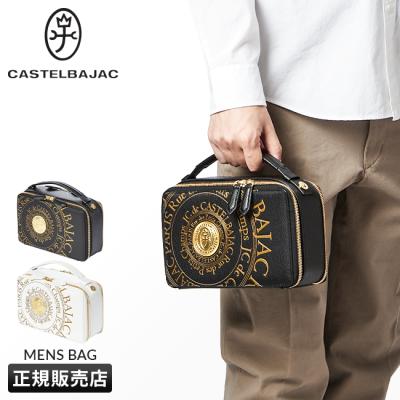 【極美品・鍵付き】カステルバジャック レザー セカンドバッグ ダレスバッグ 黒 極美品・鍵付き】カステルバジャック レザー セカンドバッグ ダレス