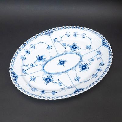オーバル皿（ブルーフルーテッド）（皿のサイズ：大皿）のおすすめ人気