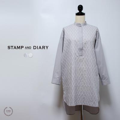 未使用級✨️ stamp and diary 刺繍 ブラウス 長袖 ゆったり 刺繍