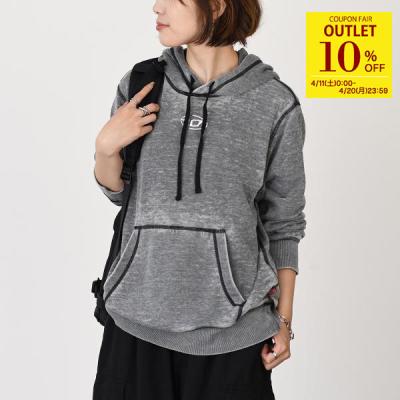 極美品 ディーゼル D-ANGY-HOOD-NE パーカー L コットン グレー ディーゼル パーカー（レディースファッション） | ファッション の