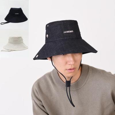 【未使用に近い】JACQUEMUS ジャックムス　バケットハット　クリーム 最旬！JACQUEMUS(ジャックムス)のバケットハットを1万円台で