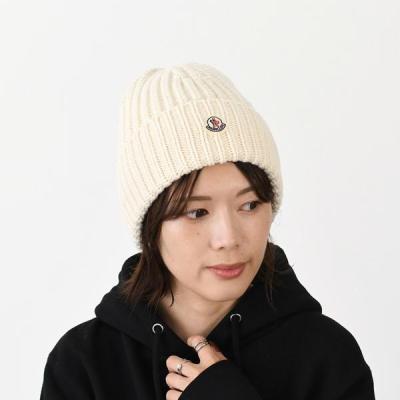 新年大セール⭐︎MONCLER アイボリー ニット帽 新品タグ付き 新年大セール⭐︎MONCLER アイボリー ニット帽 新品タグ付きの通販はau