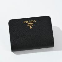 PRADA プラダ 1ML047 QHH サフィアーノレザー 財布 二つ折り財布 ミニ ...