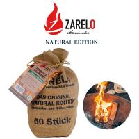 ZARELO ザレロ natural edition 麻袋付き オーガニック着火剤 約530g 固形燃料 焚き火 焚火 バーベキューBBQ 暖炉 薪ストーブ 火おこし用 | セレクトショップムー Yahoo!店