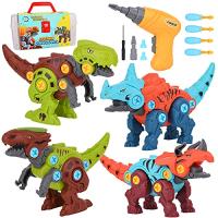 Take Apart 恐竜のおもちゃ 子供用 3-5 5-7 4パック 恐竜組み立てセット 電気ドリルツール付き 楽しいDIY組み立てプ 並行輸入 | SELECTSHOPWakagiya