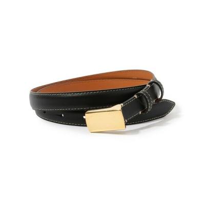 MAISON BOINET 91136 G ゴールドバックルレザーベルト MAISON BOINET/メゾンボネット ゴールドバックルベルト（ベルト