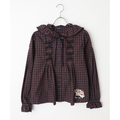 ピンクハウス　タータンチェックフリルパーカー　M　未使用品 ピンクハウス タータンチェックフリルパーカー M 未使用品