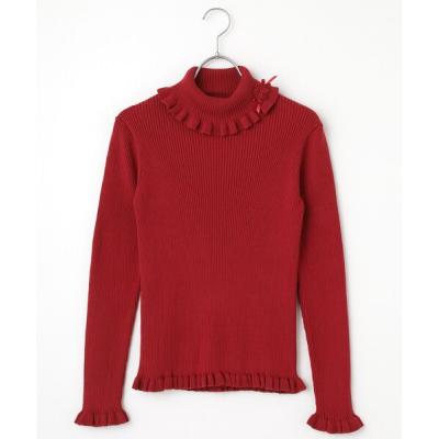 PINK HOUSE（ピンクハウス） モチーフ付きタートルリブニット