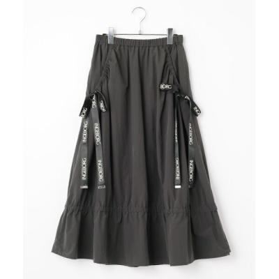 ☆新品【インゲボルグ 】INGEBORG 素敵❗️トップス＆スカート M セール】 【OUTLET】チュールフリルスカート （ロング・マキシ丈