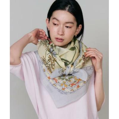 希少デザイン美品マニプリmanipriリネンミックスストール120コットン