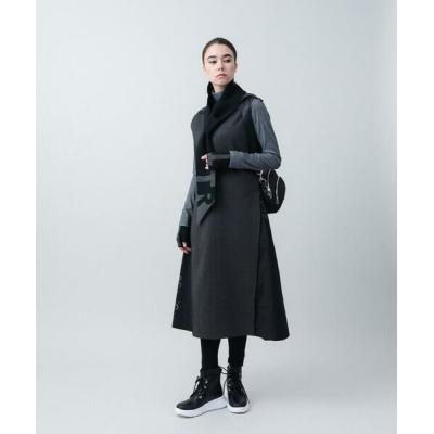 HIROKO KOSHINO 春コート13号ブラック フレアシルエット HIROKO KOSHINO 春コート13号ブラック フレアシルエット HIROKO