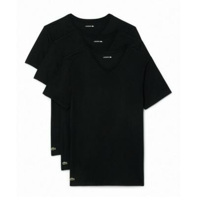【新品タグ付】LACOSTE スリムフィット FR3 黒 スリムフィットtシャツ（LACOSTE／メンズトップス