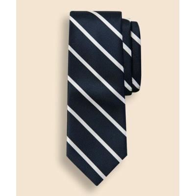【極美品】Brooks Brothers ネクタイストライプ柄 紺 白 赤 ロゴ アーガイルサザーランドストライプ GFジャカード レップタイ