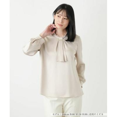 新品タグ付　レリアン　シャツ　イタリア製生地使用　サイズ13 日本製　絹100% 麻ブラウス|レリアン | レリアン公式オンラインストア