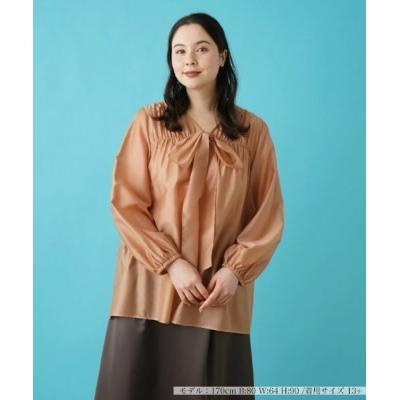 未使用に近い Leilian 13+ リネン コットン シャツ プラスハウス レリアン プラスハウス / ブラウス | レリアン公式オンラインストア