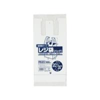 レジ袋 RE20 乳白 20/35号[0.011×340(215+125)×430mm]［100枚×20冊×3箱/ケース］[ジャパックス正規代理店](注)宛先が個人名取り扱い不可 | 洗剤ワックススーパー ヤフー店