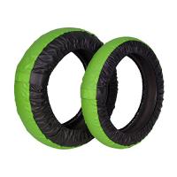 Rise 17インチ タイヤ保護カバー(まもる君)グリーン/ブラック 前後セット アクリルカラーコーティング(UVカット・撥水・防水加工) クルッと巻 | SerenoII